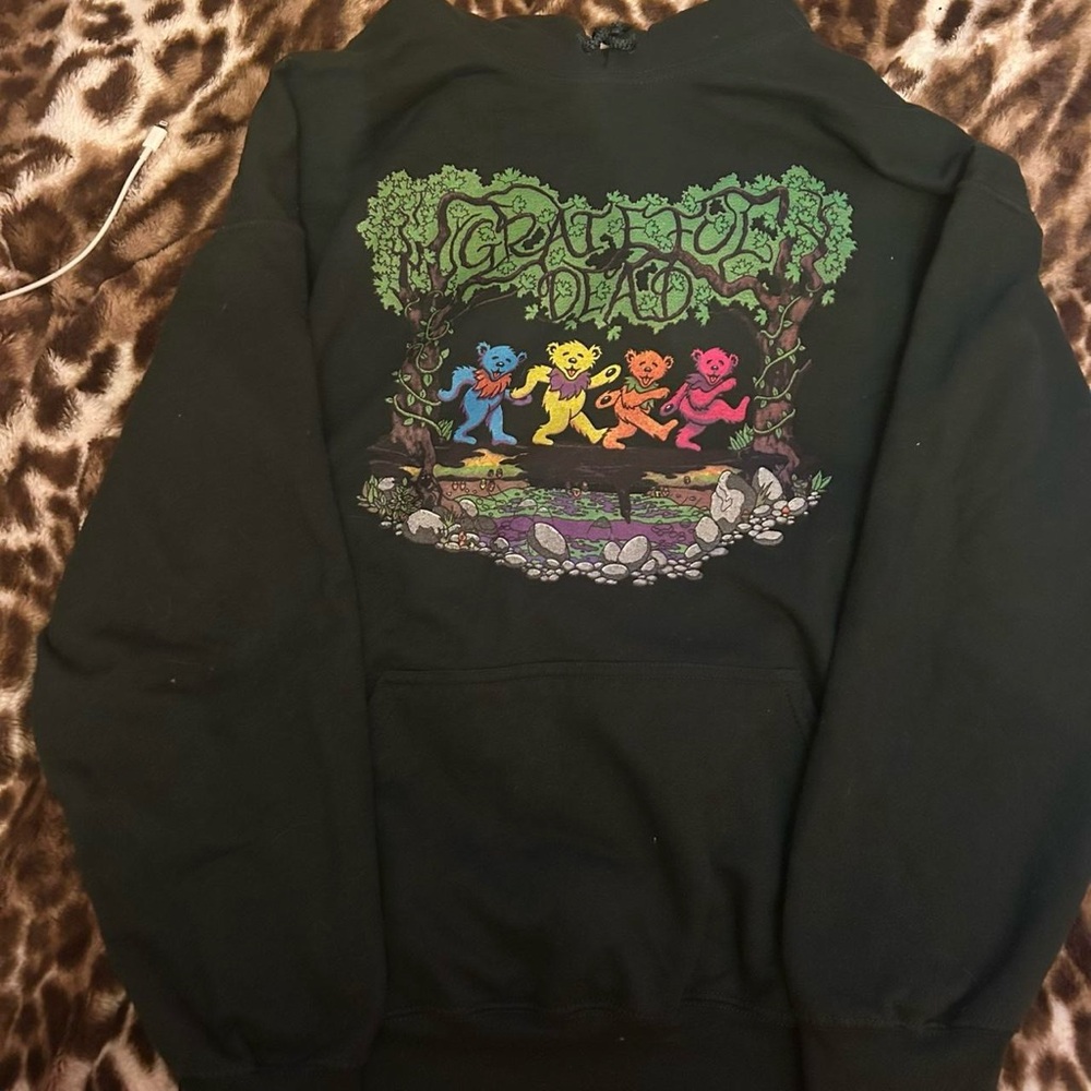 Gildan Black Hoodie with Colorful Graphic